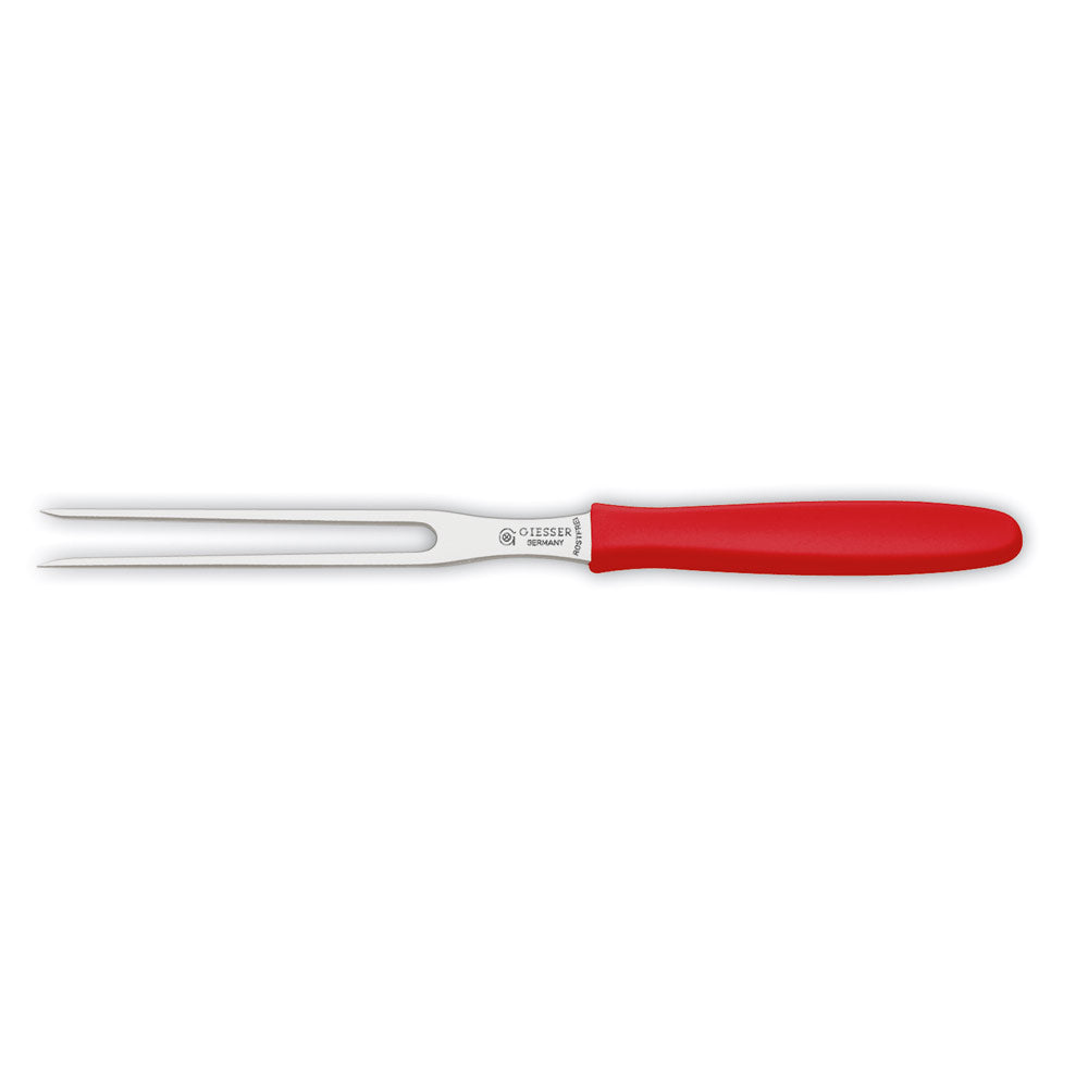 Aufschnittgabel Rot - Zinken 13 cm