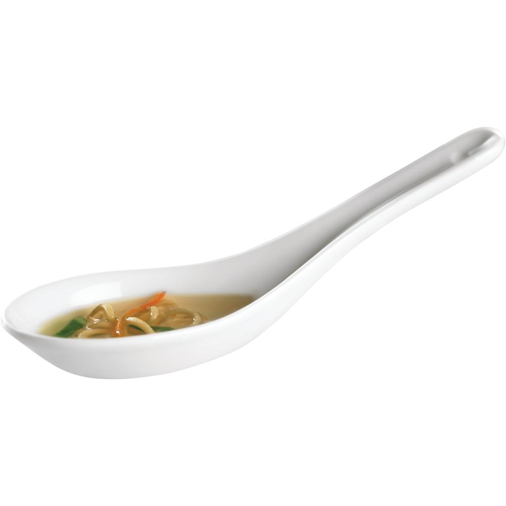 PAGOD Porzellanlöffel 14 x 4,5 cm - Weiß