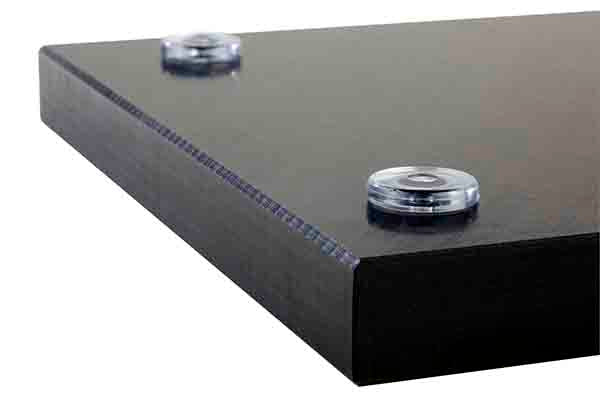 BAR Schneidebrett - 50x30x2cm - Schwarz - PE mit Ablaufrinne