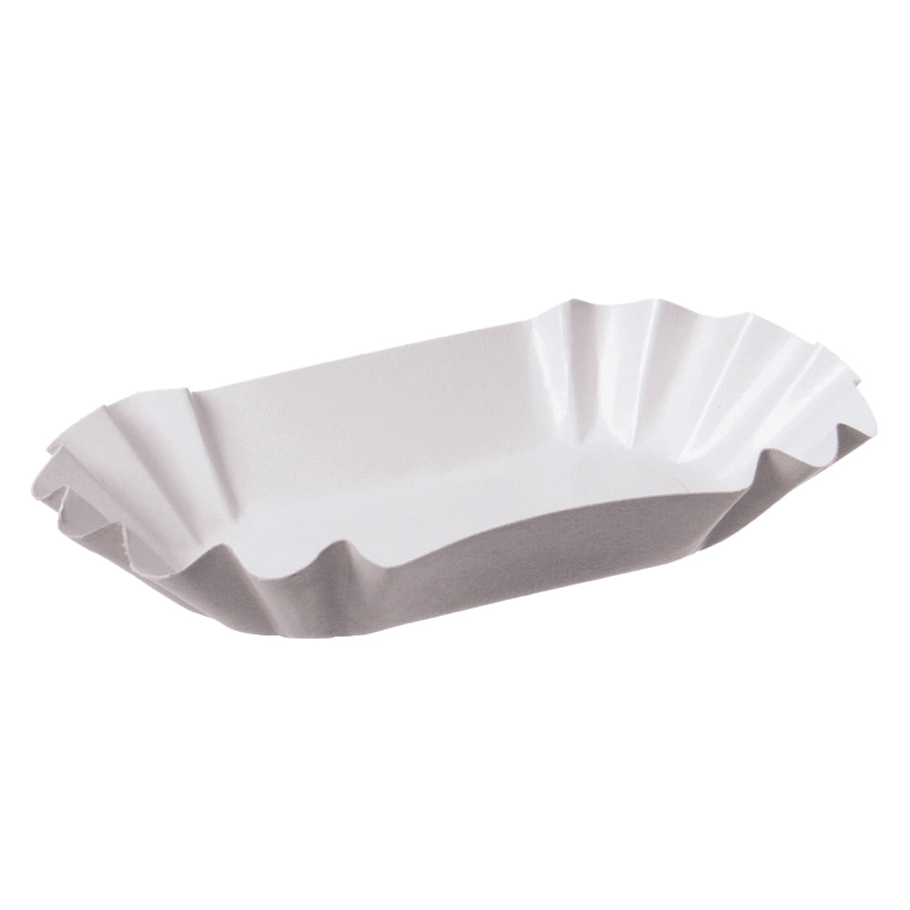 Pappschale - 17,5 x 10,5 x 3 cm - Weiß (250 Stück)