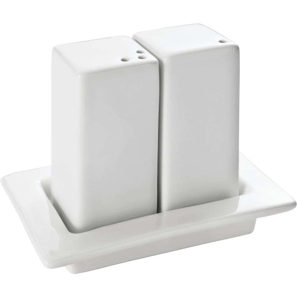 Menage 3-teilig - 10,2 x 6,8 x 7,8 cm (Standfuß, Salz & Pfeffer)