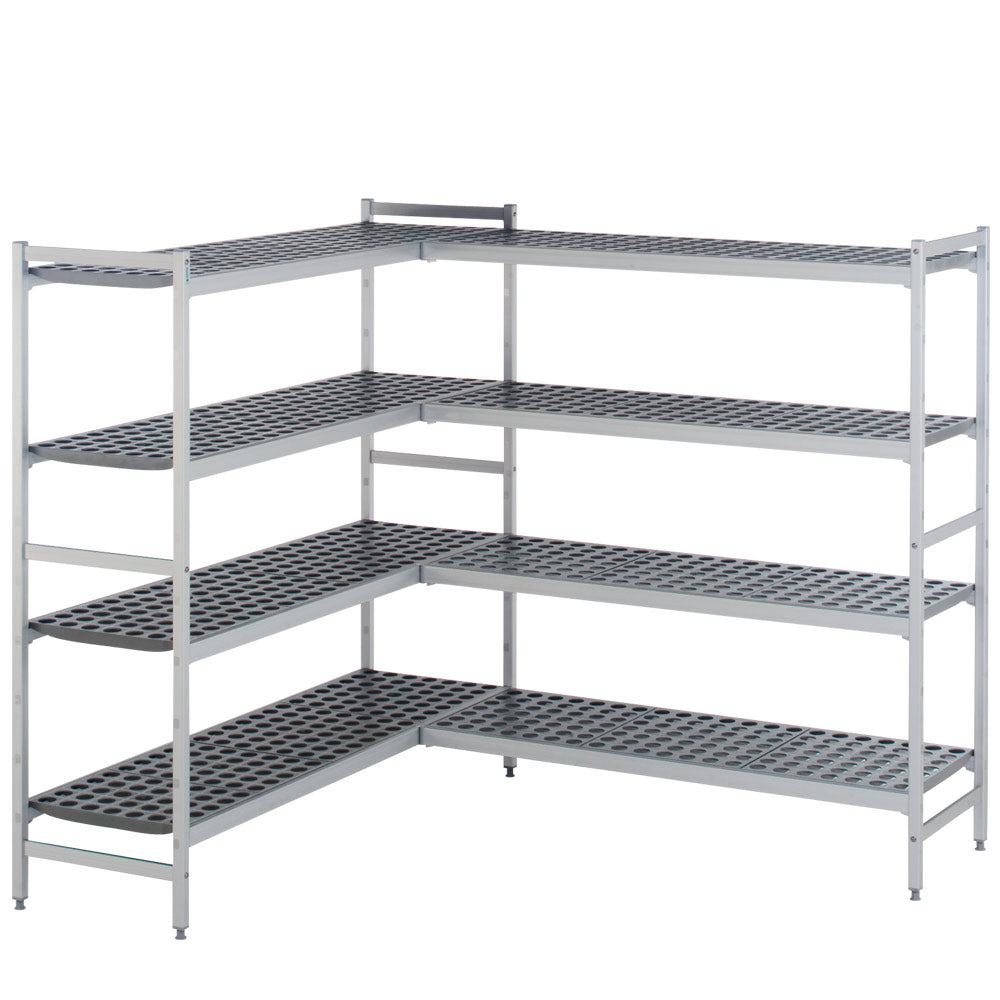 Anbauregal Aluminium-Kunststoff - 87 x 36 x 180 cm