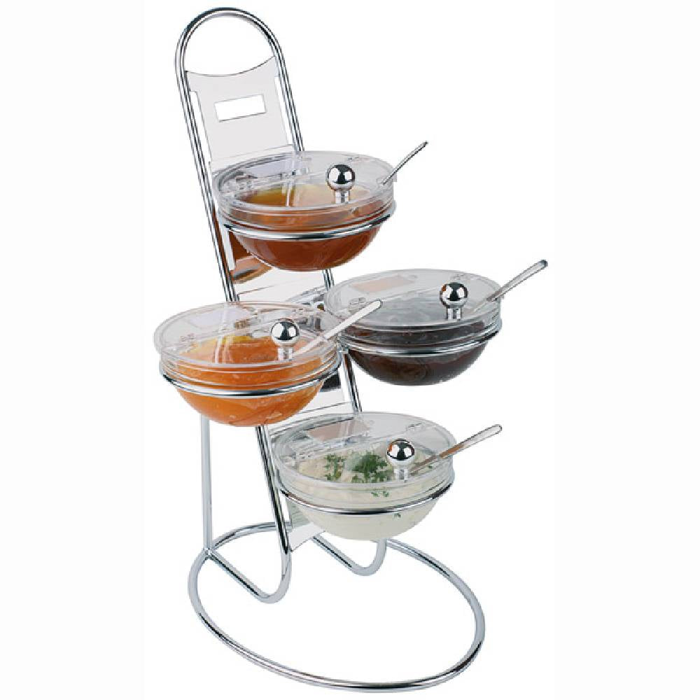 ELEGANT Konfitüre-Leiter - 3-stufig (4 Schüsseln á 0,5 Liter)