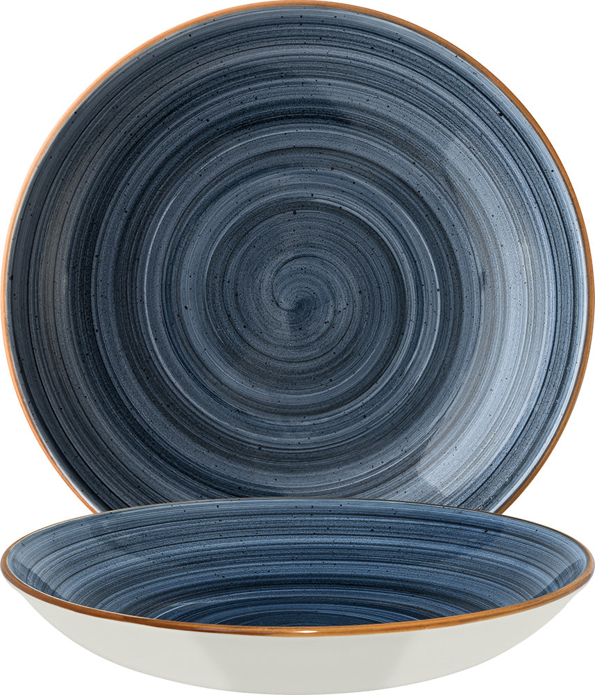 AURA Bloom Teller, tief - Ø 28 x 5,4 cm - 1,7 l - Dusk