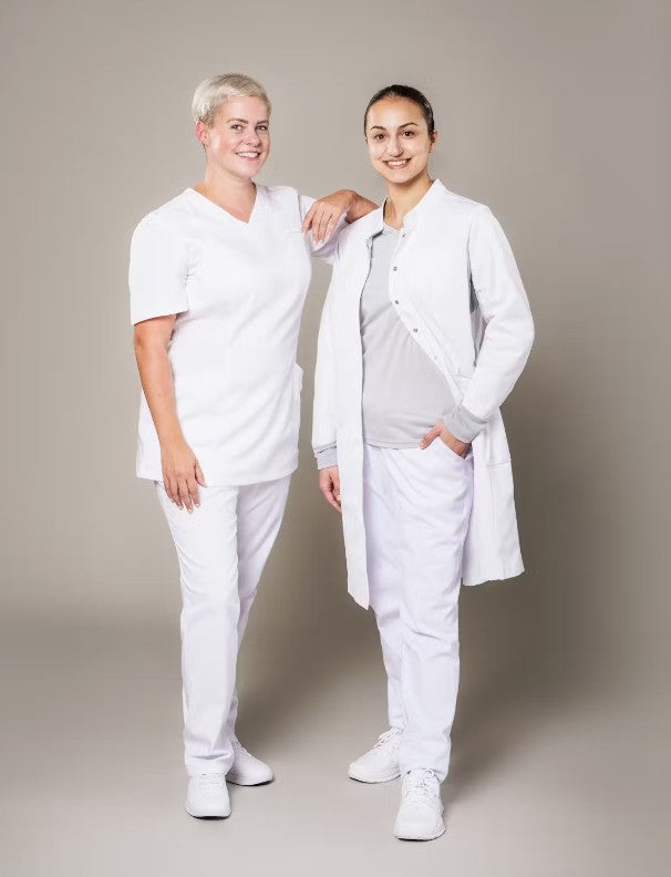 FOCUS MED&CARE Damen Arztkittel - (Langarm) - Weiß - XL