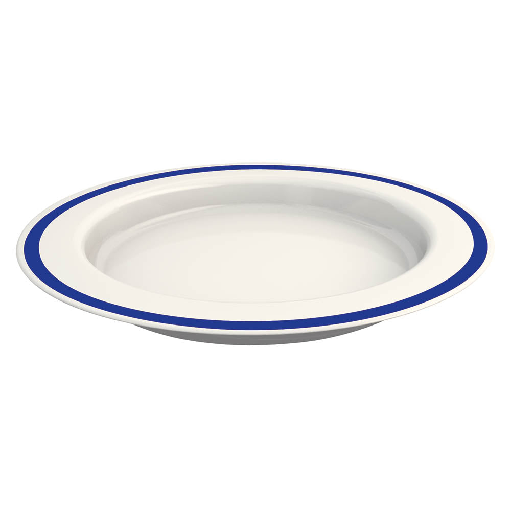 MODELL 921 - VITAL Teller, Menü- Ø 27 x 3 cm - Rand Blau (SAN-Kunststoff)