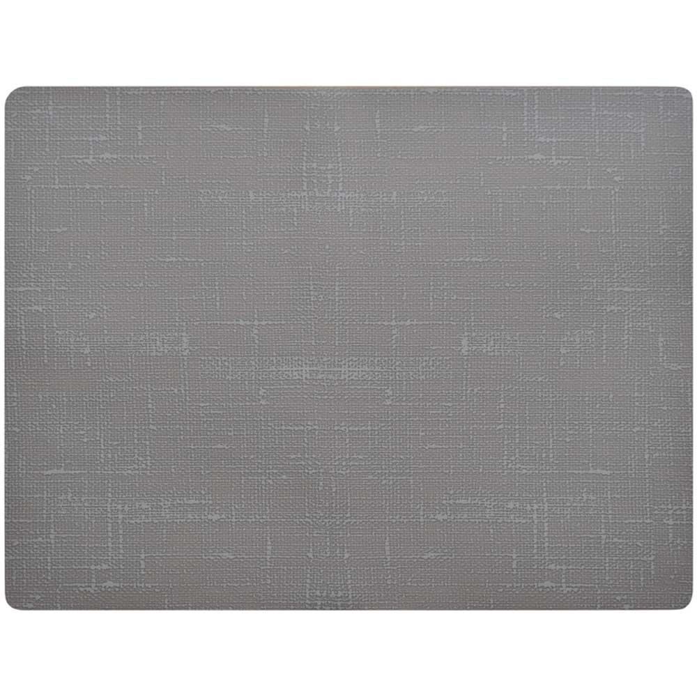 Silikon-Platzsets 30 x 45 cm Grau 6 Stück flexible und pflegeleichte Tischsets
