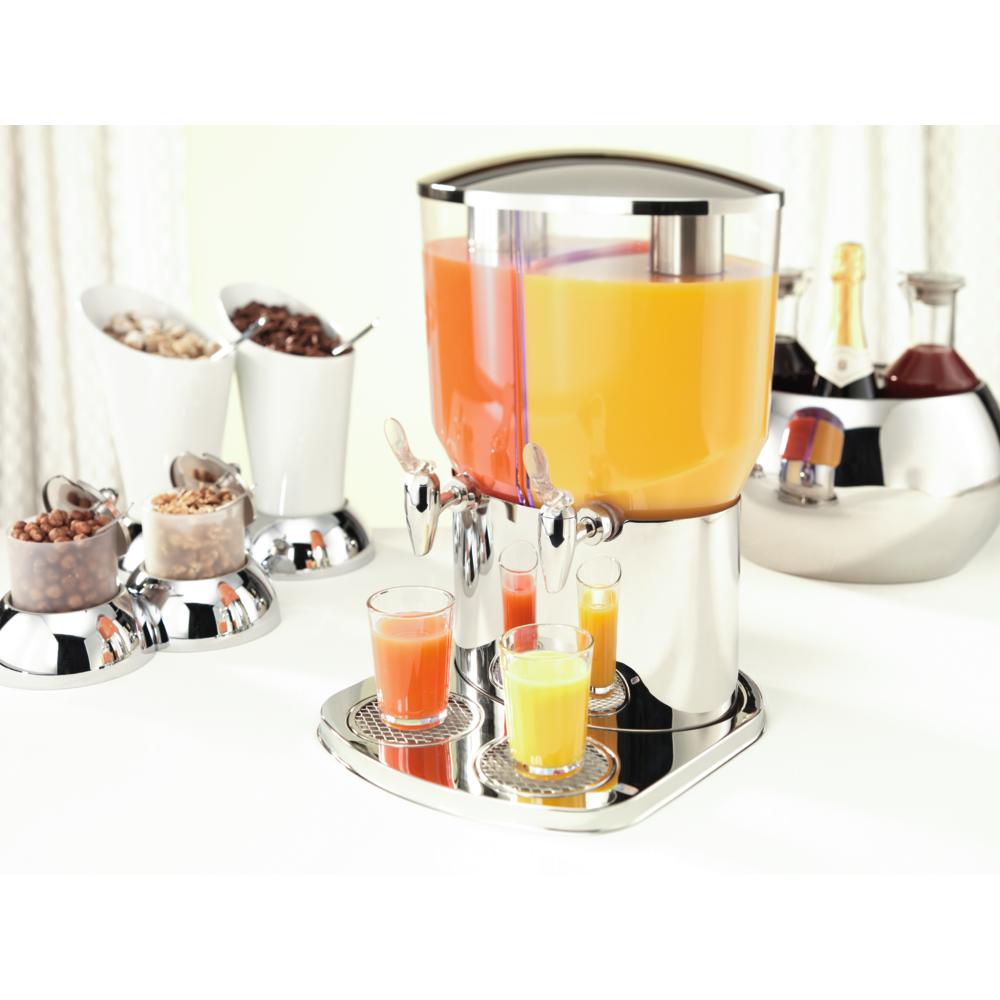 ELEGANCE Saftkanne Twin - Inhalt 4 und 5 Liter (Edelstahl)