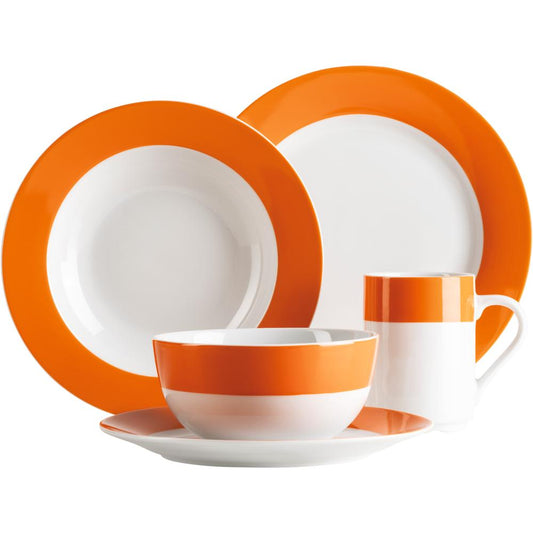 COLORIDO Teller, tief - 28,5 cl - (Ø 21,5 x 3,5 cm) -Orange