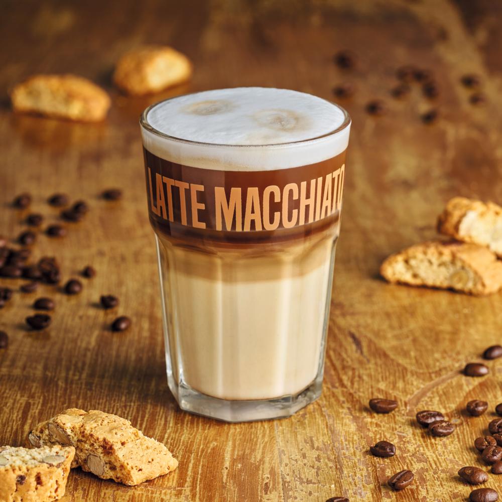 SUNNY Latte Macchiato Glas Coffee Bean 36 cl