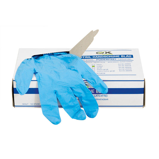 Einmalhandschuhe Nitril, puderfrei & latexfrei 100 Stück Größe M