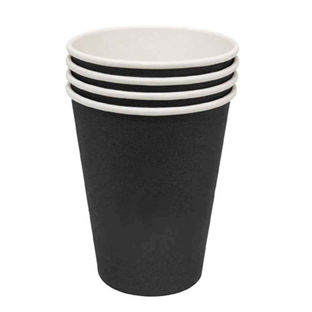 Kaffeebecher "To Go" - 230 ml - Ø 8,3 x 9 cm - Schwarz (1000 Stück)