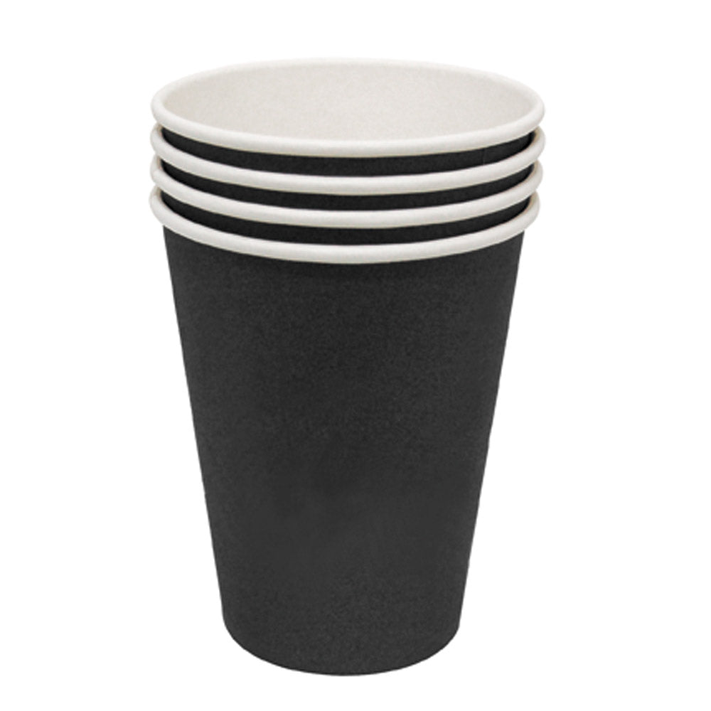 Kaffeebecher "To Go" - 340 ml - Ø 8,4 x 11 cm - Schwarz (1000 Stück)