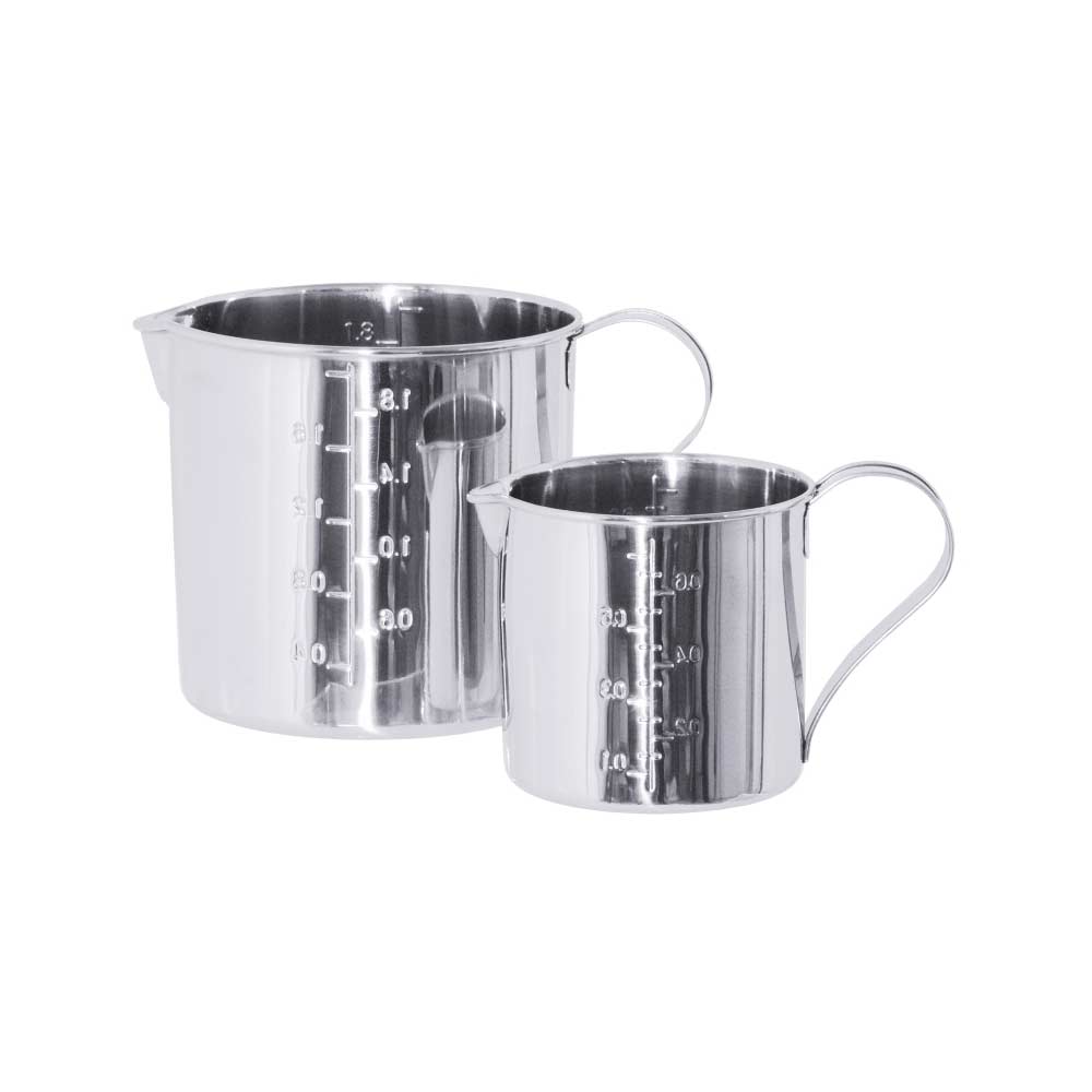Messkanne CNS 18/10 - Ø 14 x 14 cm, Inhalt 2,1 l
