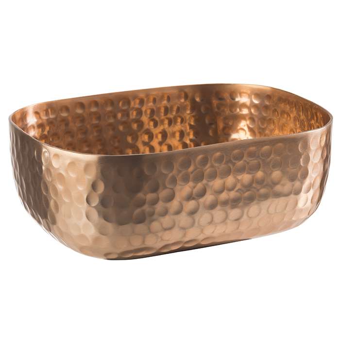 SHINY Aluminium-Schale 15,5 x 12 x 5,5 cm (Inhalt 0,7 l) - Kupferfarben
