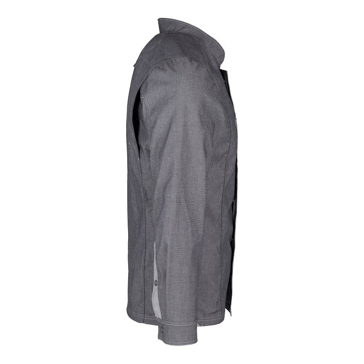 Herren-Kochjacke (Langarm) - Grau - L