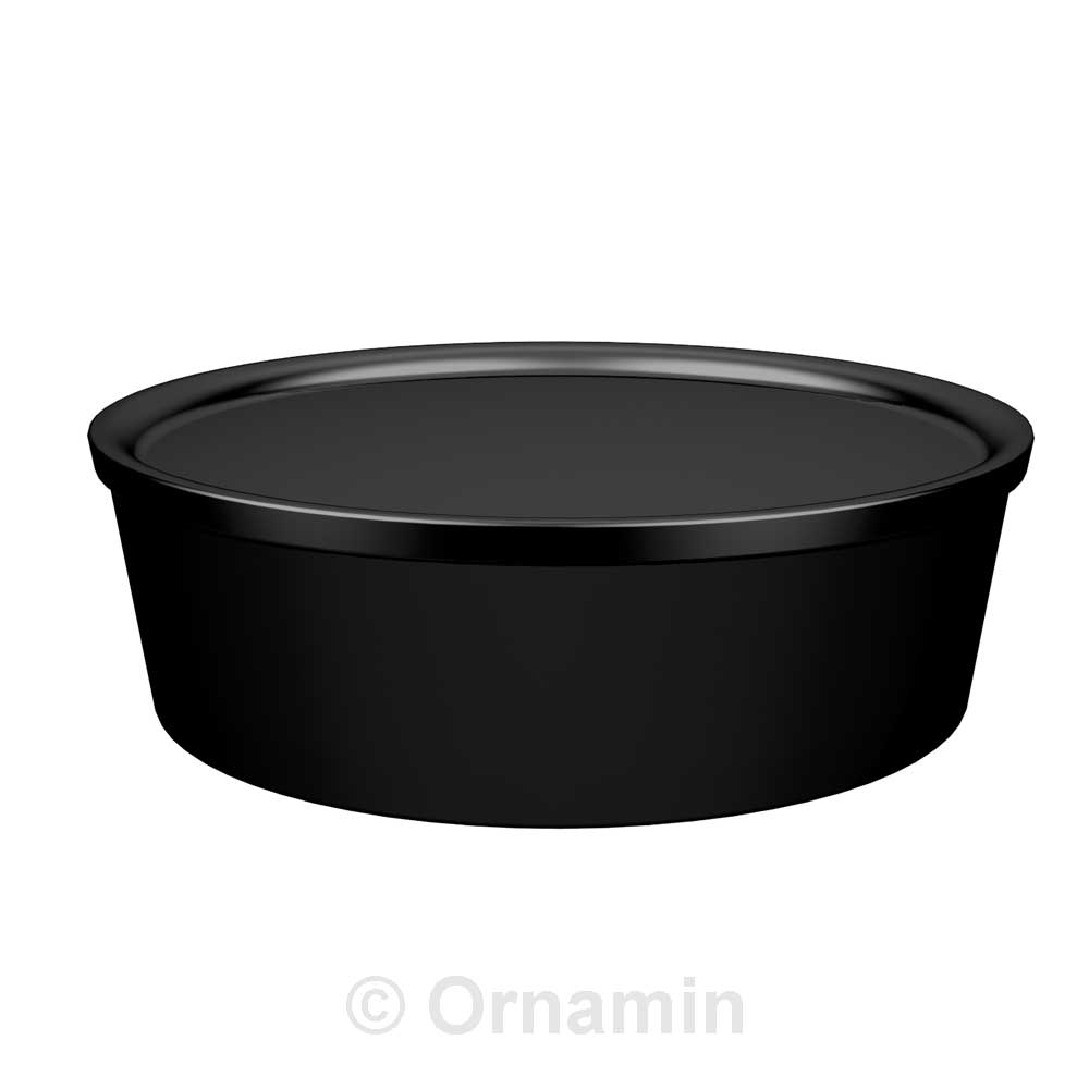 MODELL 1244 Schale Ø 20 x 6 cm - Inhalt: 1,1 l - schwarz (SAN)