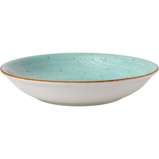 VINTAGE Coupteller tief Ø 20 cm - Aquamarin