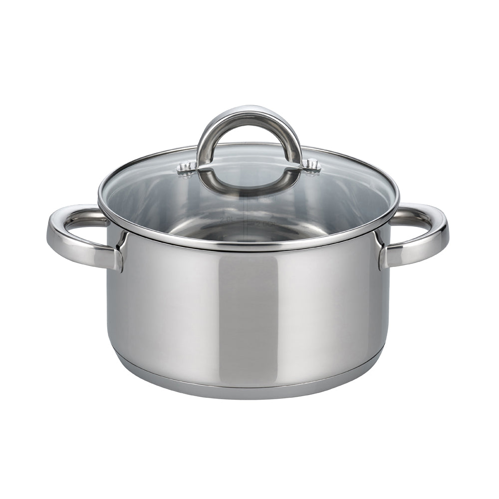 Fleischtopf mit Glasdeckel - Ø 16 x 9,5 cm (Inhalt 1,7 l)