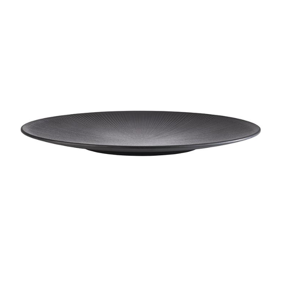 NERO Platte Ø 42 x 3.5 cm - Melamin - Schwarz