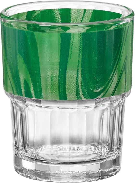 NATURA / LYON OPTIQUE Trinkglas - 20 cl - (Ø 7,1 x 8,7 cm) - ungeeicht - Grün