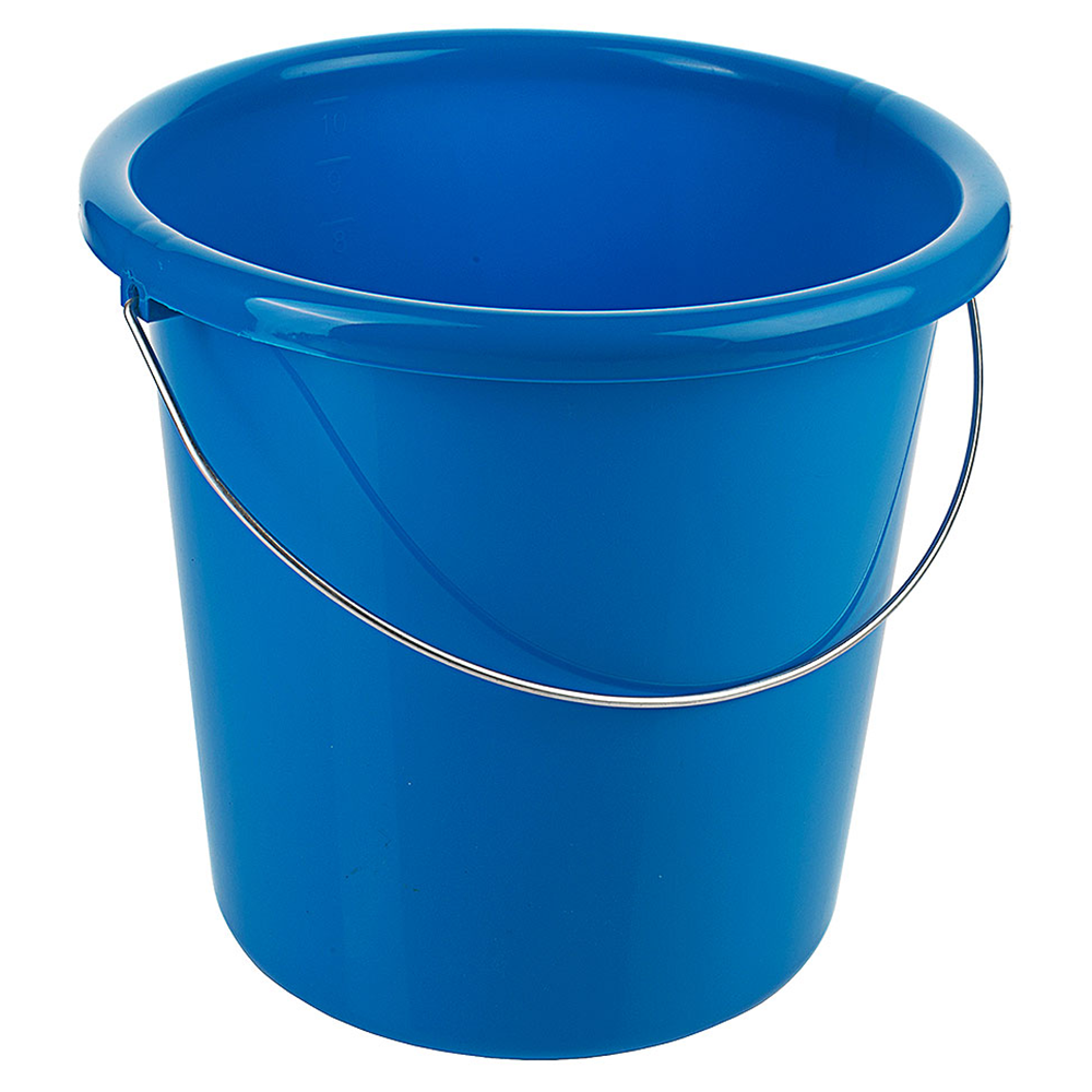 Kunststoffeimer - mit Henkel - 10 l - Blau