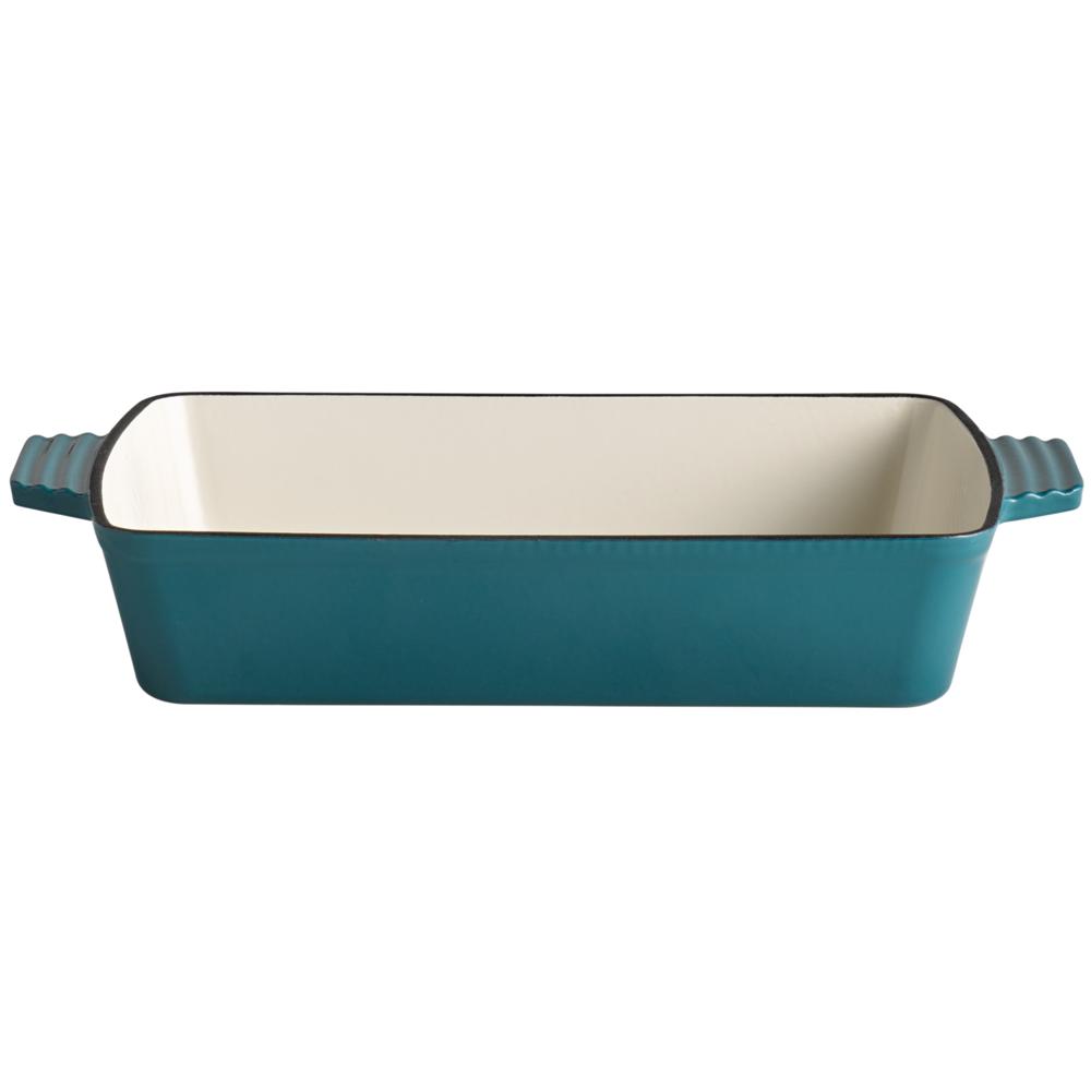 5 STARS Gusseisen-Auflaufform - 3,5 l - (33 x 24 x 6,5 cm) - Türkis