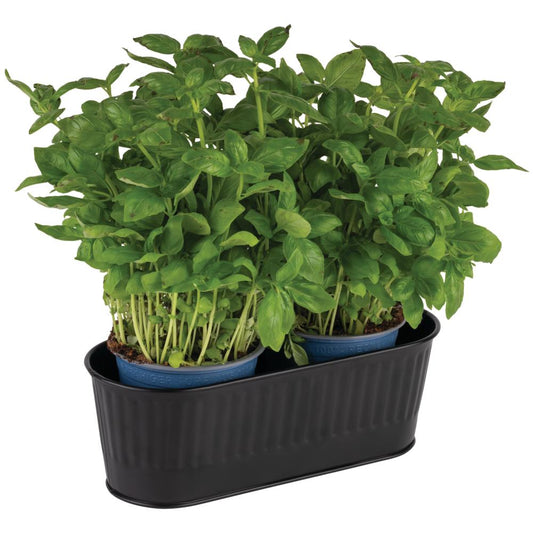 UTENSILO Besteckkorb - 2 l - (29,5 x 12 x 10 cm) - 18/0 - Schwarz
