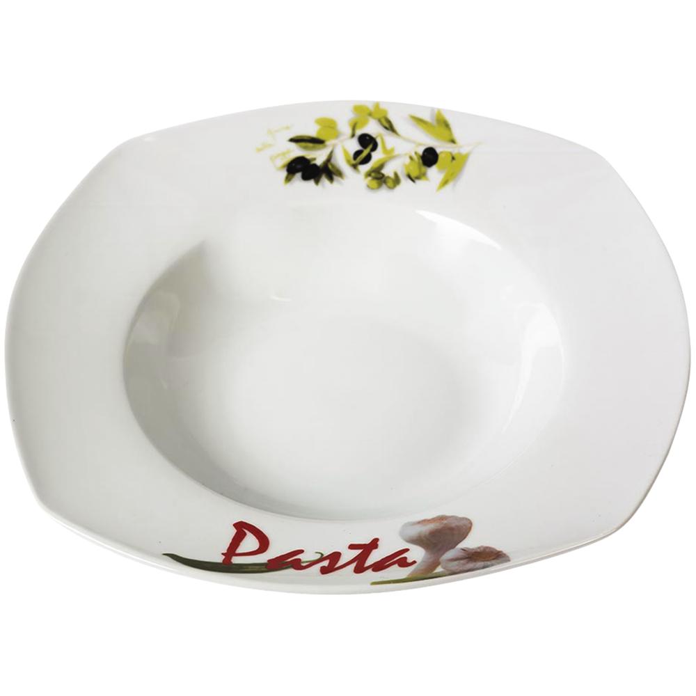Pastateller Ø 28 x 6,2 cm mit Druck "Pasta"