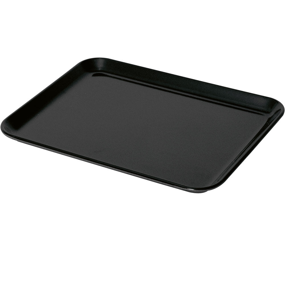 Melamin-Platte 24 x 18 cm - schwarz