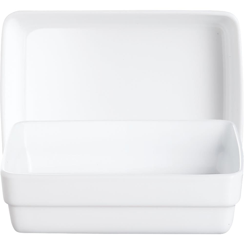 RESTAURANT Schale plan - 11,5 x 8,5 cm - Inhalt 18 cl - weiß