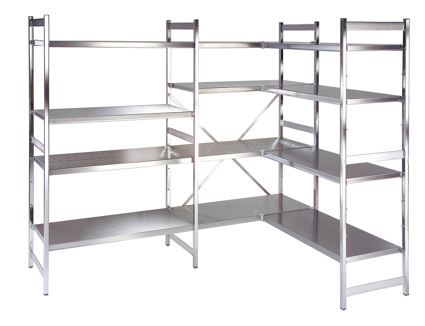 PREMIUM-RACK Aluminium-Seitenteil für Regalsysteme 180 x 50 cm
