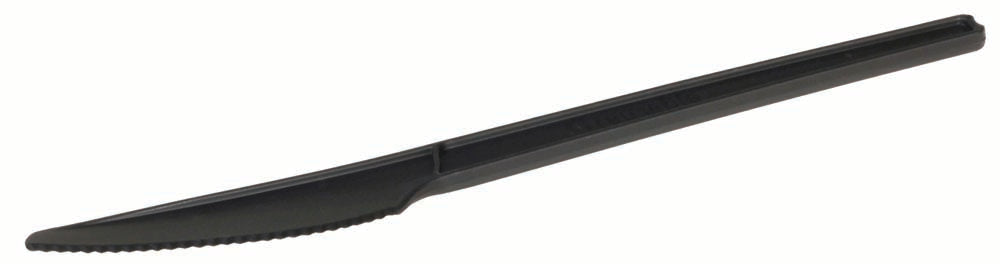 REUSABLE Messer 16,8 cm - CPLA - Schwarz (20 x 50 Stück)