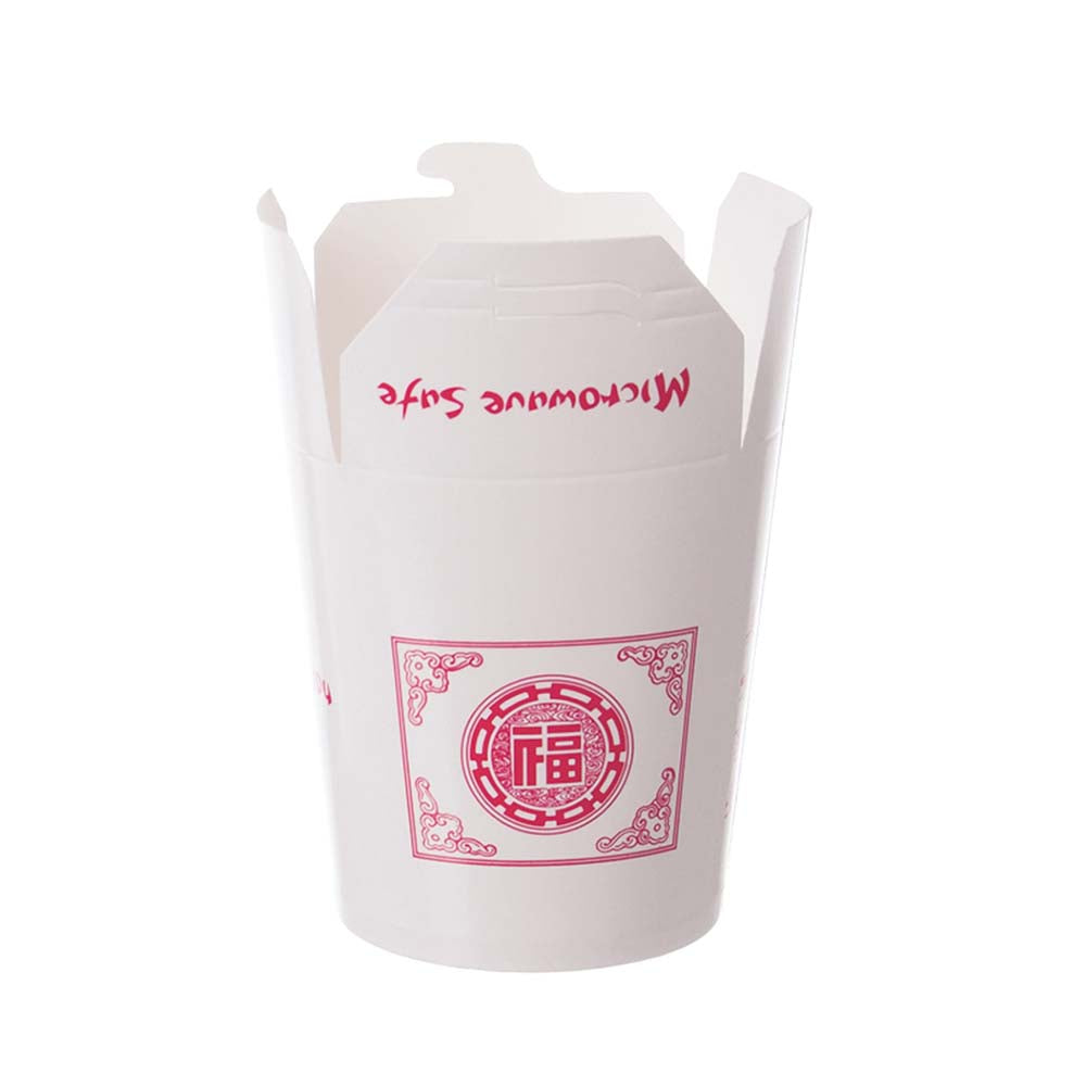 ASIA Food Container - Pappe - 770 ml - runder Boden - Motiv (50 Stück)