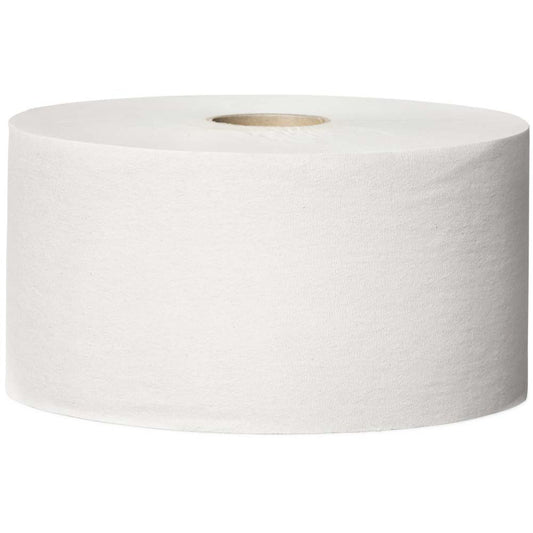 Tork Mini Jumbo Toilettenpapier - 2-lagig - Tissue - Weiß - 180 m (12 Rollen)