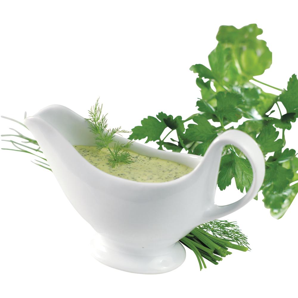 Sauciere auf Fuß - Inhalt 350 ml (20,5 x 7,7 x 12,8 cm)