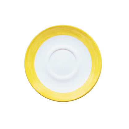 BRUSH Kaffee-Untertasse - Ø 14 cm - Yellow