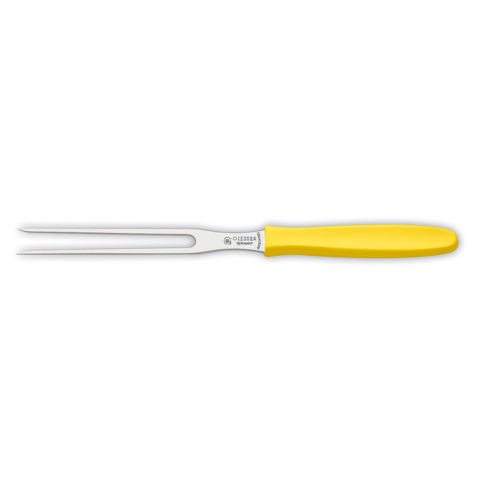 Aufschnittgabel Gelb - Zinken 13 cm