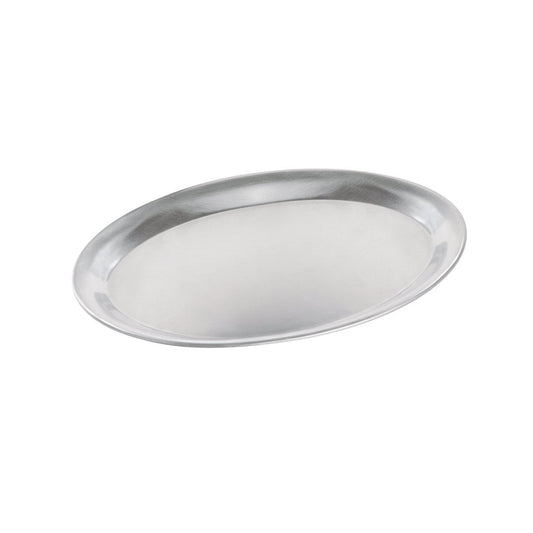 Café-Tablett oval - 26,5 x 19,5 cm (Edelstahl mattiert)