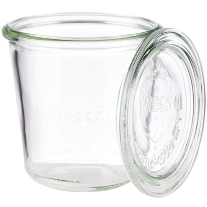WECK Glas # 900 - Inhalt 290 ml (Rundrand 80 mm - Ø 8,8 x 8,7 cm)