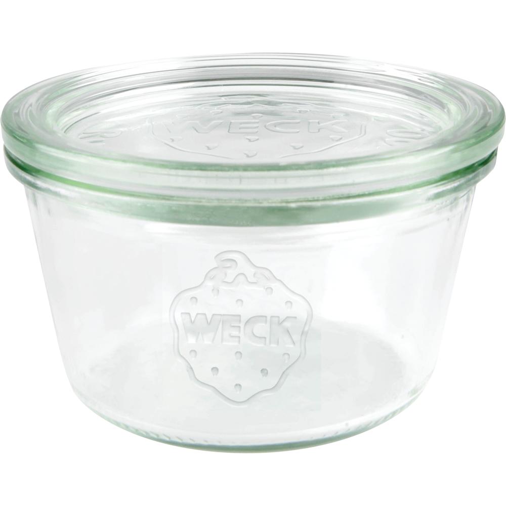 WECK Glas # 740 - Inhalt 290 ml (Rundrand 100 mm - Ø 10,8 x 5,3 cm)
