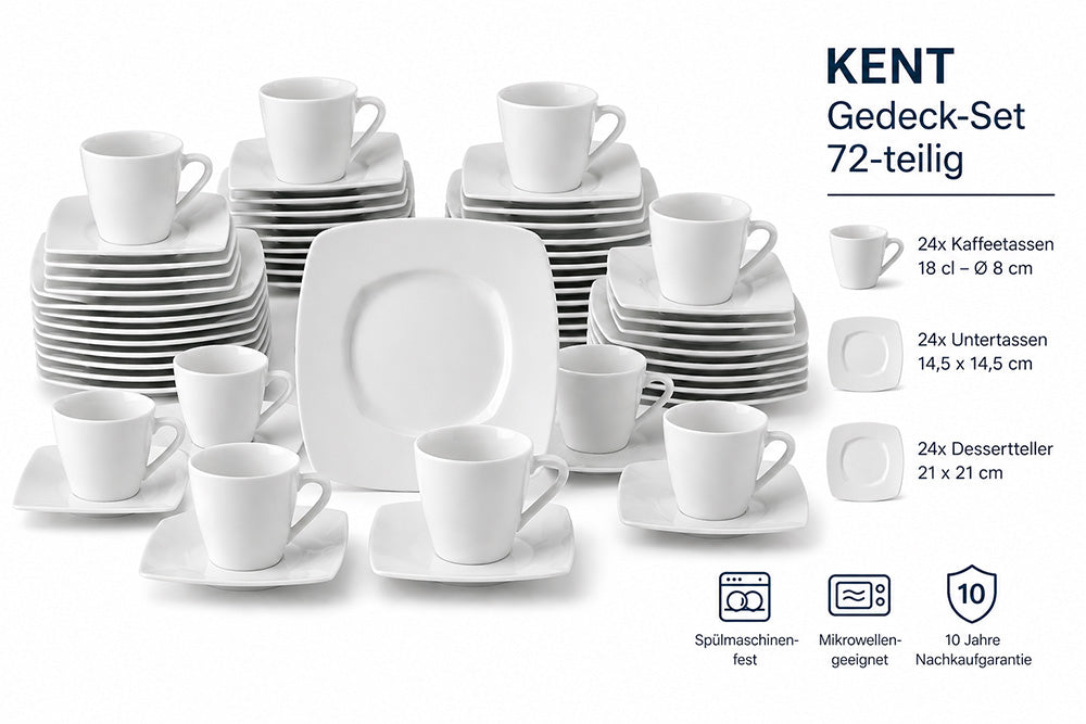 KENT Gedeck-Set - 72-teilig