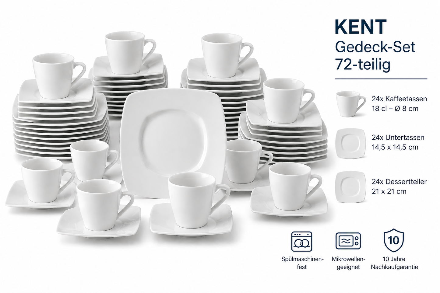 KENT Gedeck-Set - 72-teilig