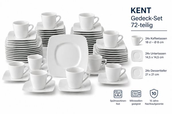KENT Gedeck-Set - 72-teilig