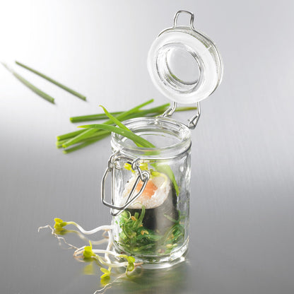 Mini-Bügelglas - Inhalt 70 ml (schlank - Ø 4,5 x 8,5 cm)