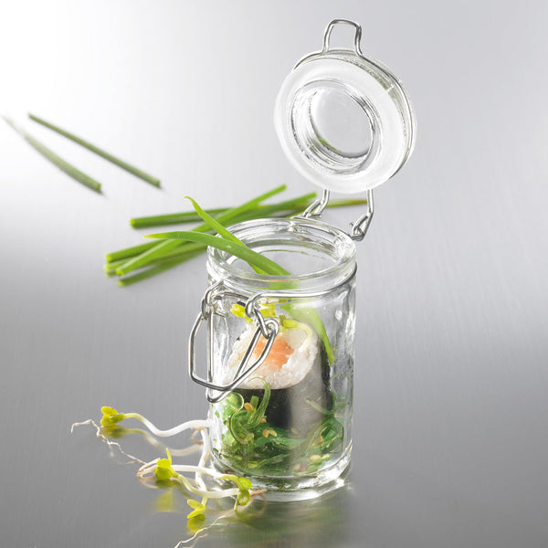 Mini-Bügelglas - Inhalt 70 ml (schlank - Ø 4,5 x 8,5 cm)
