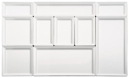 PURE Tablett GN 1/1 - 53 x 32,5 cm, Melamin - Weiß