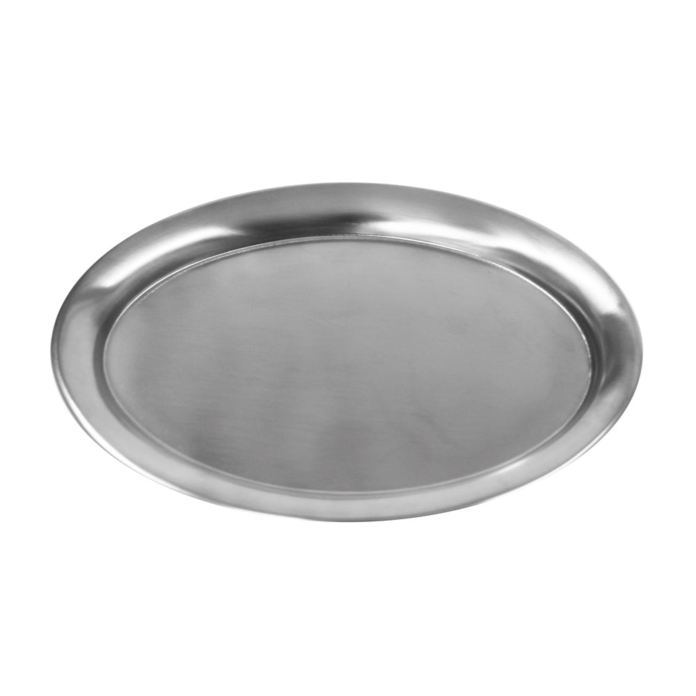 Serviertablett oval - Edelstahl - 22 x 28,5 cm