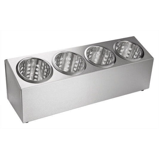 Besteckbehälter (4-fach) - (57 x 15 x 15 cm) - CNS 18/0