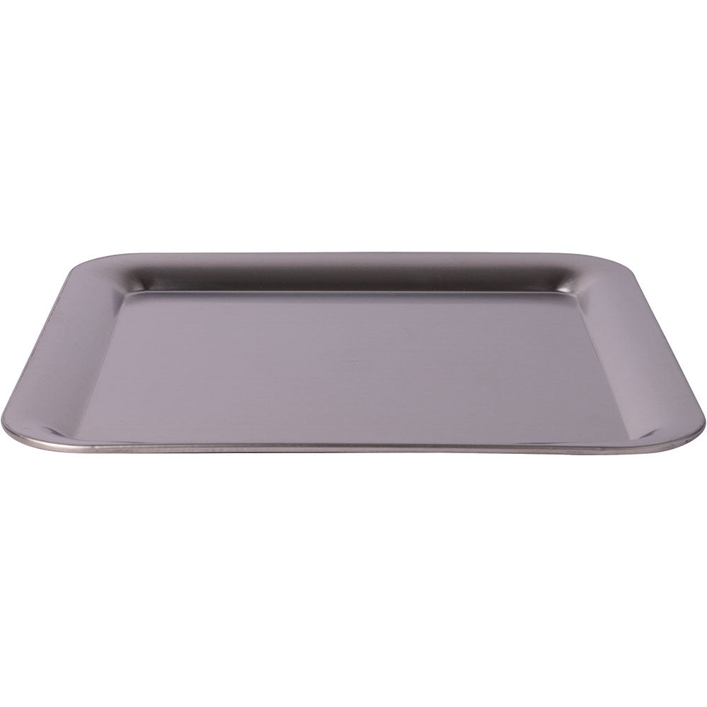 Café-Tablett quadratisch - 23 x 23 cm (Edelstahl mattiert)